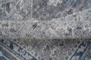 Antique Style Hand Knotted Traditional Blue and Gray Wool Area Rug