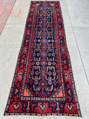 Antique Vegetable Dye Malayer Persian Runner Rug 3x10’4”