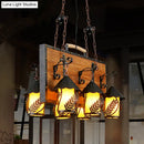 Antique White Dining Chandelier 6 Lights