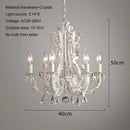 Antique white iron crystal chandelier dining room ornate lighting