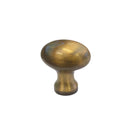 Antique Brass Oval Knob