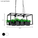 Antiqued Metal Island Lamp Hanging