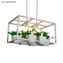 Antiqued Metal Island Lamp Hanging