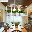 Antiqued Metal Island Lamp Hanging