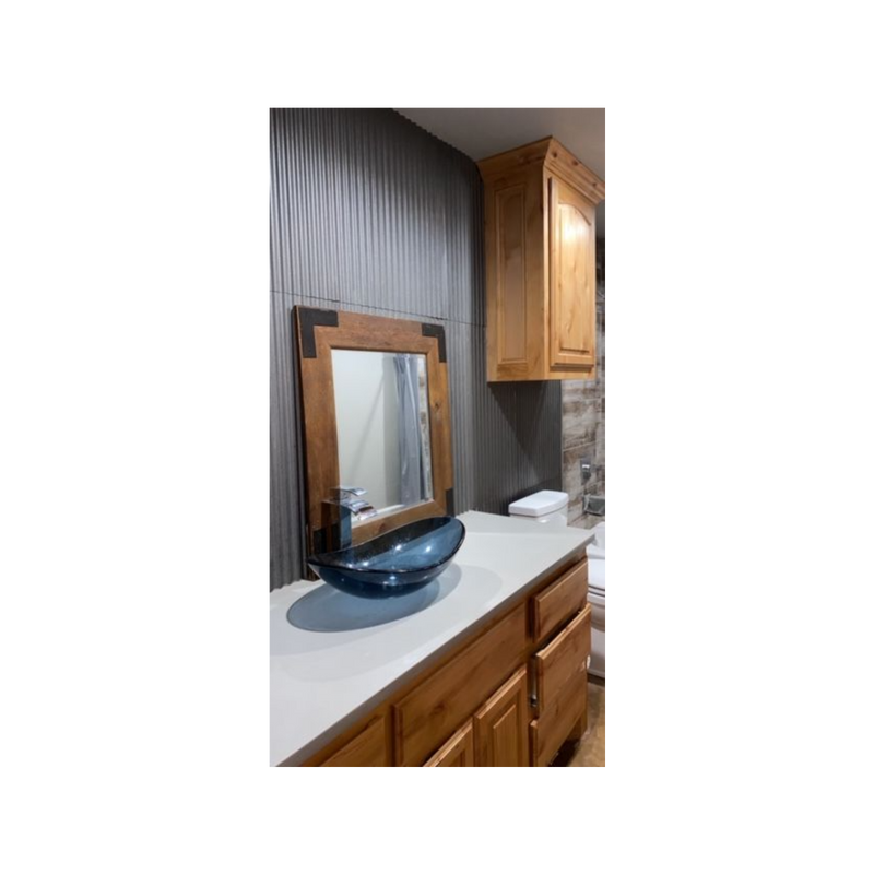 Colorado Corrugated Metal Wainscoting