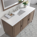 James Martin Portland 60" Single Bathroom Vanity, Whitewashed Walnut