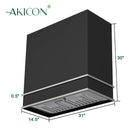 Akicon 30" Stainless Steel Wall Mount Range Hood with 600 CFM Vent Hood