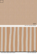 Dolce Stripe Wallpaper, apricot and off-white