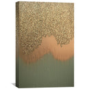 Aqua Gold Shimmer Canvas