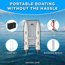 Aqua Marina Aircat 11FT 5-Person High-Speed Inflatable Catamaran With DWF Air Deck [BT-AC335] (SAK10650)