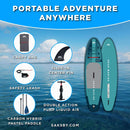 Aqua Marina Beast 10FT Advanced All-Around Inflatable SUP With Carbon Hybrid Paddle [BT-23BEP] (SAK89512)