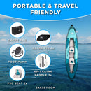 Aqua Marina Betta 14FT 2-Person Inflatable Recreational Kayak With Paddles [BE-412] (SAK01375)