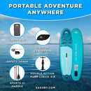 Aqua Marina Breeze 9FT Green Compact Inflatable SUP With Drop Stitch Light Technology [BT-23BRP] (SAK68745)