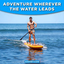 Aqua Marina Fusion 10FT Premium All-Around SUP W/ Durable PVC Rail Layers & Grooved EVA Footpad [BT-23FUP] (SAK37195)