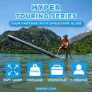 Aqua Marina Hyper 12FT Navy Touring SUP With Hydrodynamic Rail Edges & Adjustable Bungee [BT-23HY02] (SAK23285)