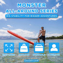 Aqua Marina Monster 12FT All-Around ISUP Sky Glider With Swift Attach Center Fin [BT-23MOP] (SAK56240)
