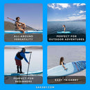 Aqua Marina Vapor 10FT All-Around SUP W/ Sand Ripple Grooved EVA Footpad [BT-23VAP] (SAK60532)