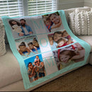 Build Your Own Design Custom Photo Collage Blanket | Blanket Personalized With Your Pictures