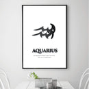 Aquarius - Black Canvas