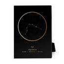 Aquarius Traits Gold Desktop Canvas