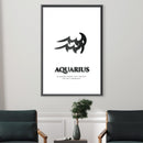Aquarius - White Canvas