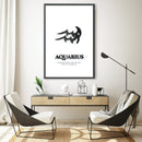 Aquarius - White Canvas