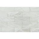 aquatica cirrus white on white clouds series 3x9 glass pool tile FOSCLOUCIRR39 top view