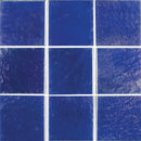 aquatica cobalt elegant glass series 6x6 glass pool tile TRMELEGCOBALT66 9 tiles top view