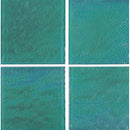 aquatica green elegant glass series 6x6 glass pool tile TRMELEGGREEN66 4 tiles top view
