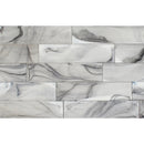 aquatica nimbus grey clouds2 series 3x12 glass pool tile FOSCLOUNIM312 top view