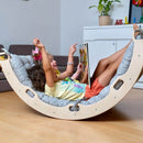 Climbing Arch / Rocker with Dinosaur Pattern Pillow