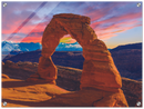 Arches National Park Utah Print Metal Wall Art – Red Rock Desert Scenic Wall Decor