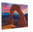 Arches National Park Utah Print Metal Wall Art – Red Rock Desert Scenic Wall Decor