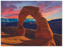 Arches National Park Utah Print Metal Wall Art – Red Rock Desert Scenic Wall Decor
