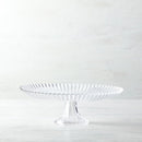 Fluted Glass Cake Stand
