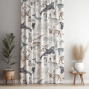Cute Little Safari Animals curtain - kids room curtain