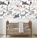 North Pole Baby Animals - Fabric Nursery Wall Art Decals