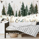 Cute Arctic Friends Decals - Fabric Nursery Wall Art Decals
