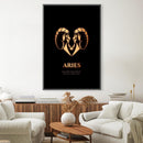 Aries - Gold Canvas