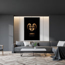 Aries - Gold Canvas