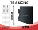 Metal Arizona Wall Art | Custom Metal US State Sign | Indoor Outdoor | Up to 46" | Over 20 Color Options