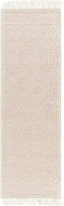Ramsbury Soft Pink Wool Rug - Clearance
