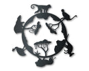 Metal World Safari Sign | Metal Zoo Animals Wall Art | Indoor Outdoor | Up to 46" | Over 20 Color Options
