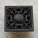 Art carved black brass & gold shower drain cover bathroom grate