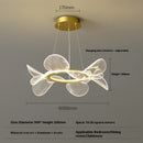 Art Chandelier Italian Minimalistic Bedroom Chandelier Acrylic