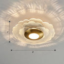 DecorBites™ Art Deco Acrylic LED Wall Sconce Light with Clear Flower Design for Living Room