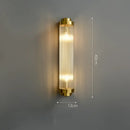 Art deco black & gold stainless wall sconce bedroom ribbed glass