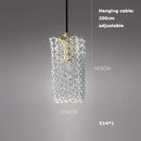 Art deco brass crystal led ceiling chandelier dining room pendant