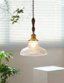 Art deco brass glass retro chandelier dining room pendant light