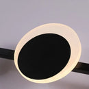 Art deco geometric orange & gold led wall sconce bedroom light
